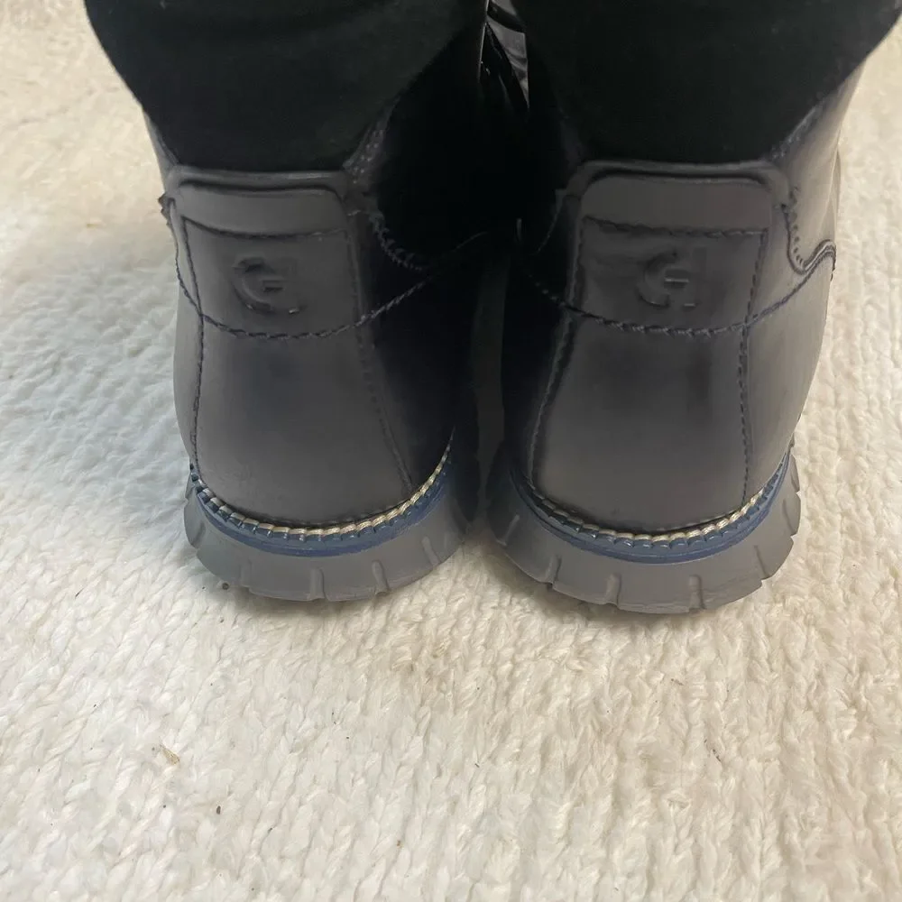 Cole Haan Men's ZeroGrand leather black Waterproof Hiker Boot Style C38230 SZ13M